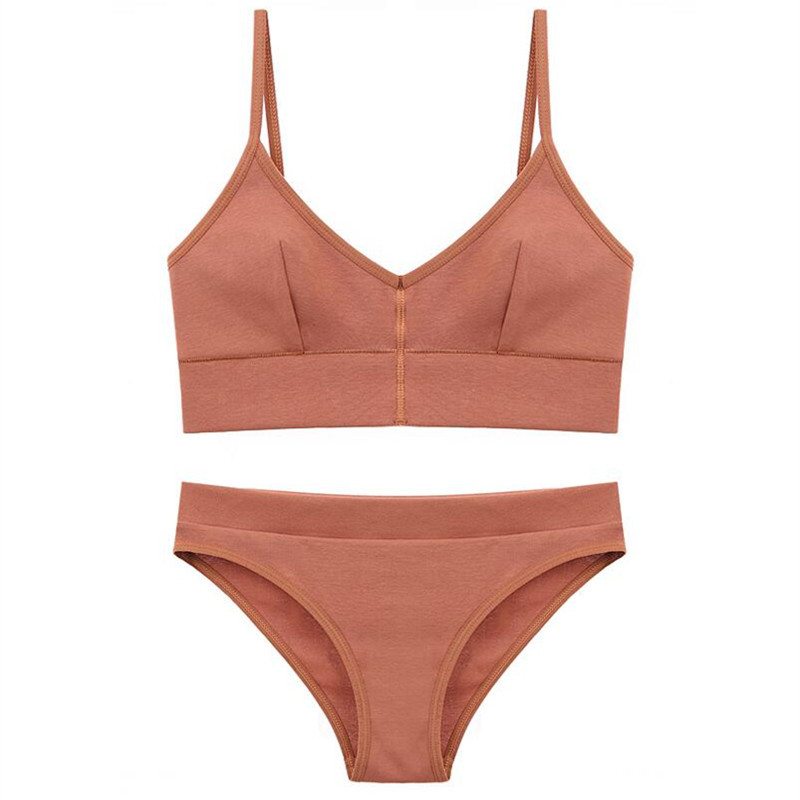 Visokokvalitetni ženski komplet bešavnih grudnjaka, seksi gaćice niskog struka, donje rublje bez žica, grudnjak, pamučni set ženskog donjeg rublja