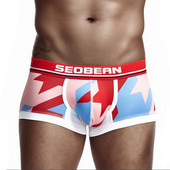 Novo SEOBEAN seksi muško donje rublje bokserice gaće gaće udobne i prozračne maskirne bokserice za muškarce