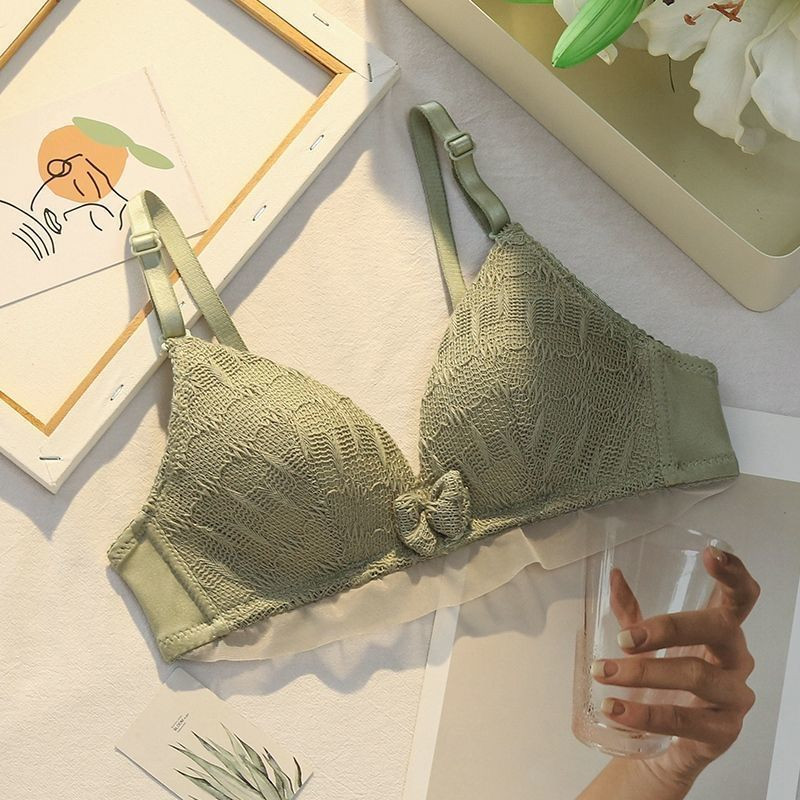 Lányok olcsó melltartó Szexi zökkenőmentes melltartó drót nélküli Push Up melltartók női virágos gyönyörű hátsó fehérnemű 5 színű nagy méretű melltartó