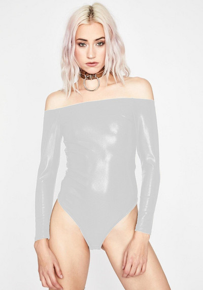 Body cu mâneci lungi, cu umăr dezactivat, cu mâneci lungi, de dimensiuni mari