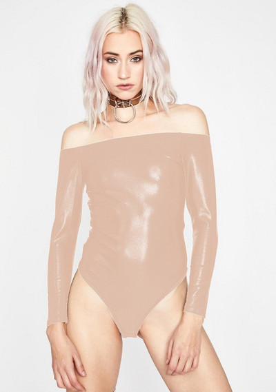 Body cu mâneci lungi, cu umăr dezactivat, cu mâneci lungi, de dimensiuni mari