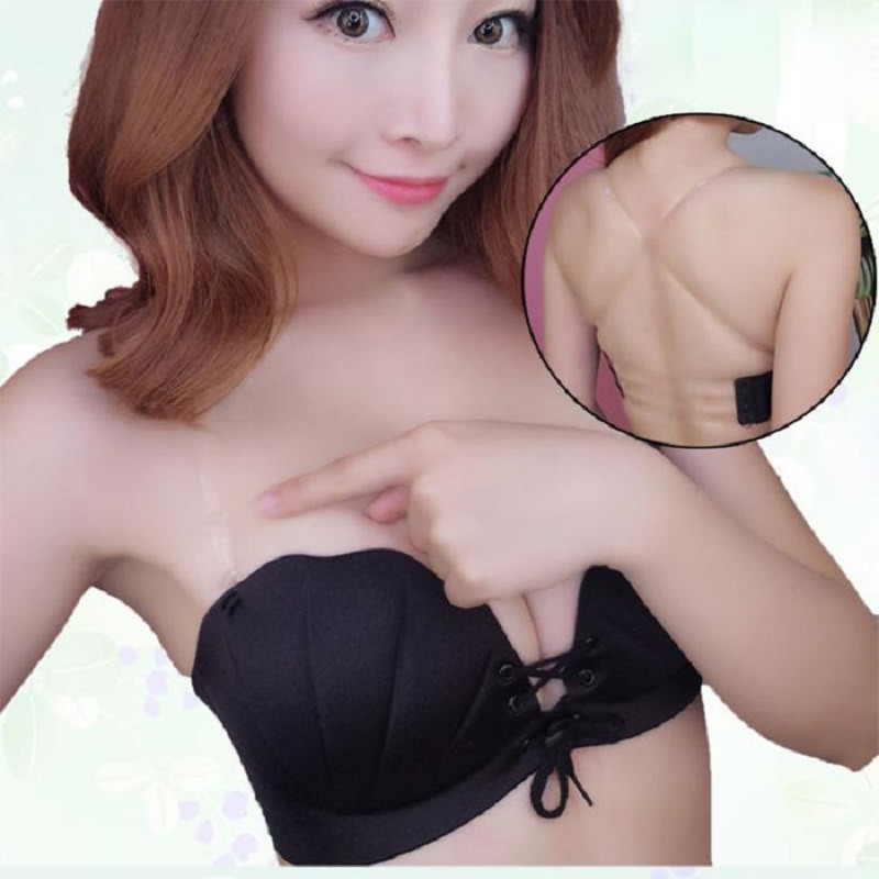 Sanderala seksi ženski nevidljivi grudnjak za vjenčanicu Donje rublje Prekriženi povez Šuplji Push Up grudnjak Shell Bešavno donje rublje