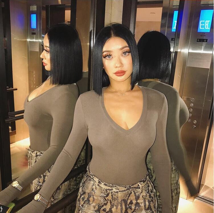 Body sexy cu mâneci lungi în 5 culori, tricot, tricotat, slăbit, solidă, salopetă cu decolteu în V adânc, salopetă de toamnă elegantă.