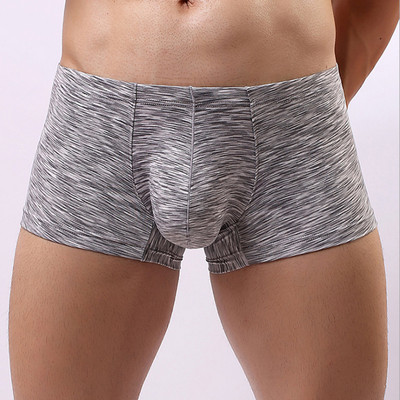 Boxeri pentru bărbați Lenjerie de corp Boxer pentru bărbați Sexy U convex Chiloți pentru bărbați de marcă de înaltă calitate, respirabil, moale, pentru