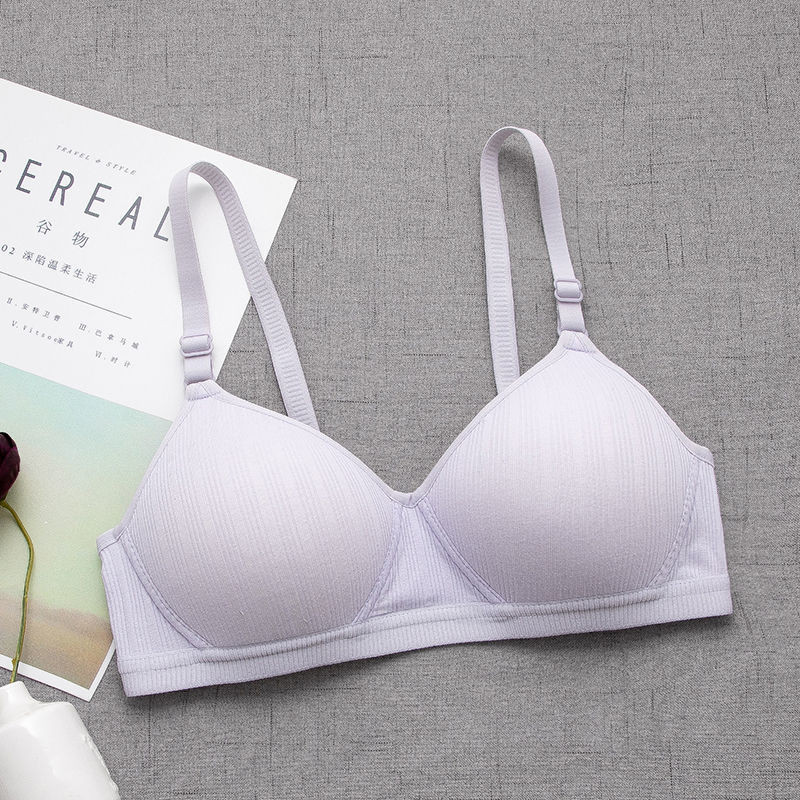 Vară Subțire Model Cupă Lenjerie Intima Femei Sutiene Sexy Bumbac Adolescent Piept Mic Sutien Femeie Moda Simplitate Lenjerie