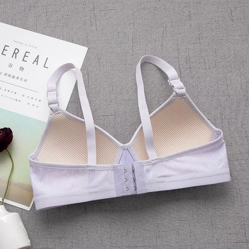 Vară Subțire Model Cupă Lenjerie Intima Femei Sutiene Sexy Bumbac Adolescent Piept Mic Sutien Femeie Moda Simplitate Lenjerie