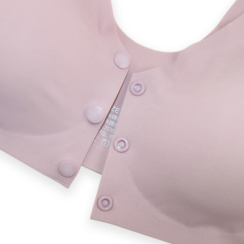 Sutien fără cusături, moale, fără fir, cu cataramă în față, lenjerie de corp, cu vestă, top pentru femei, lenjerie de vârstă medie, îmbrăcăminte de zi cu zi