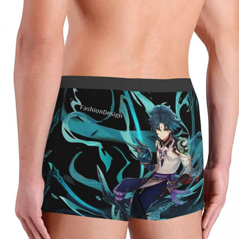 Xiao Genshin Impact aluspüksid puuvillased aluspüksid meeste aluspesu mugavad lühikesed püksid bokserpüksid