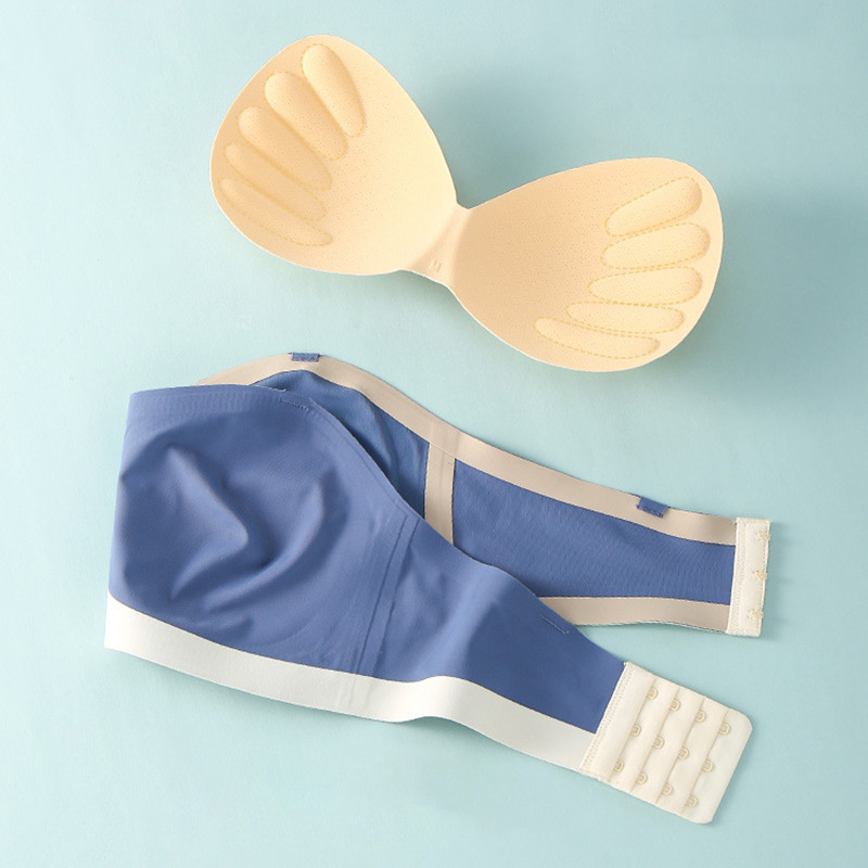 Push Up fără bretele Lenjerie invizibilă pentru femei Întreținere cu ioni negativi Confortabil anti-alunecare Sutien subțire pentru femei Frumusețe Spate Lenjerie