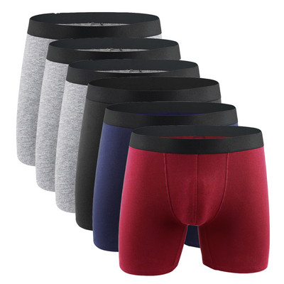 Pamučne muške gaćice donje rublje bokserice duge nogavice udobne muške gaće muške hombre bokserice Marca europska veličina plus S-XXL