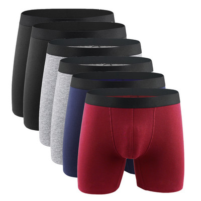 Pamučne muške gaćice donje rublje bokserice duge nogavice udobne muške gaće muške hombre bokserice Marca europska veličina plus S-XXL