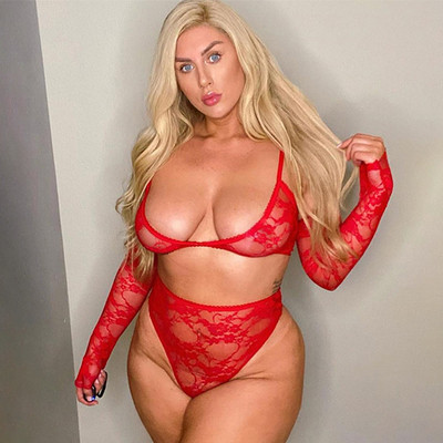 Dantela Choker Halter Transparent Set Sutien Femei Bretele Lenjerie intima Sutien Jartieră Tanga Set Hot Erotic Costum Set Lenjerie Sexy