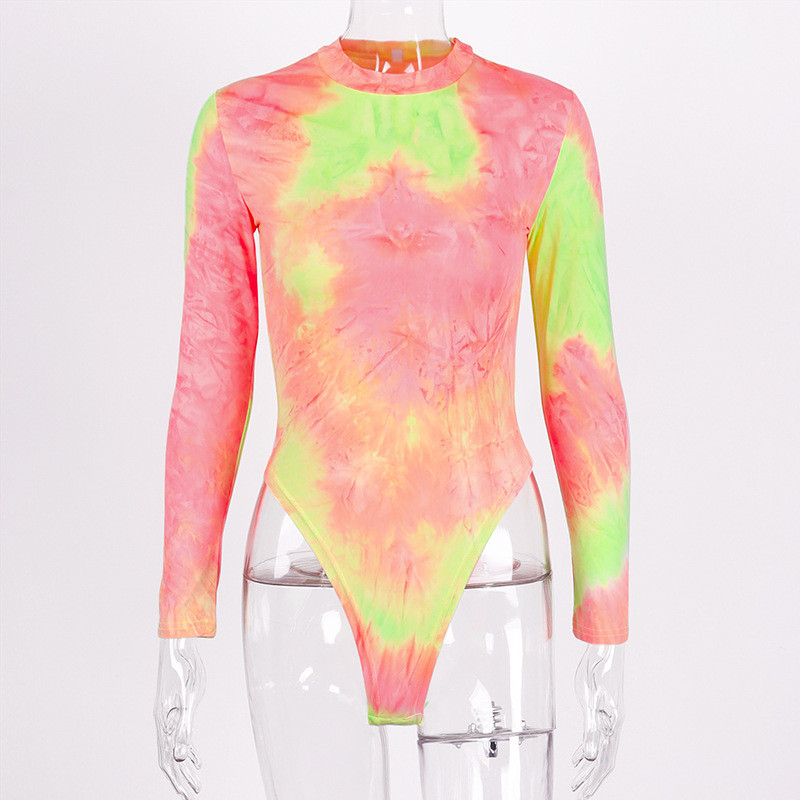 VITIANA Body sexy colorat pentru femei, primăvară 2020, pulover cu mânecă lungă, body subțire, salopete casual pentru femei