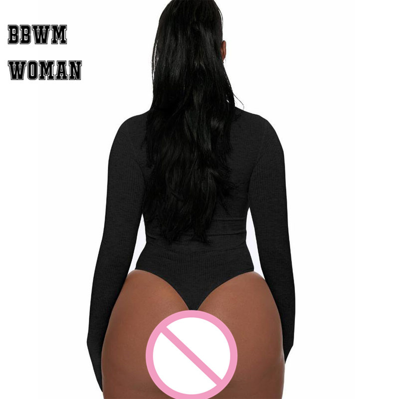 Body sexy de primăvară ușor de asortat pentru femei, cu mânecă lungă, 2019, design nou, cu guler, bodycon, pentru femei, ZO1840