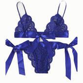 Moodne seksikas naiste kolmepunktiline suur kaar, lõhestatud aluspesu Euroopa ja Ameerika erootilise aluspesu hulgimüük