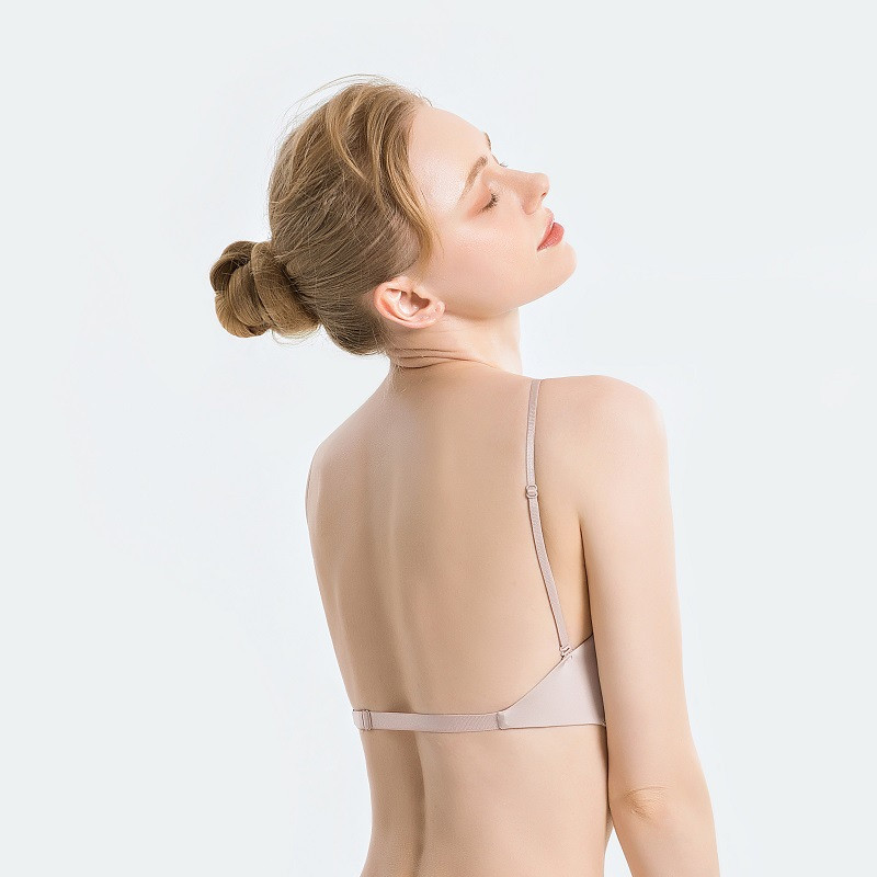 2022. aasta uued seksikad U seljata olkaimeta rinnahoidja Push Up rinnahoidjad naistele õhukesed bralette püksid Prantsuse alaseljapesu rinnahoidjad Para Mujer