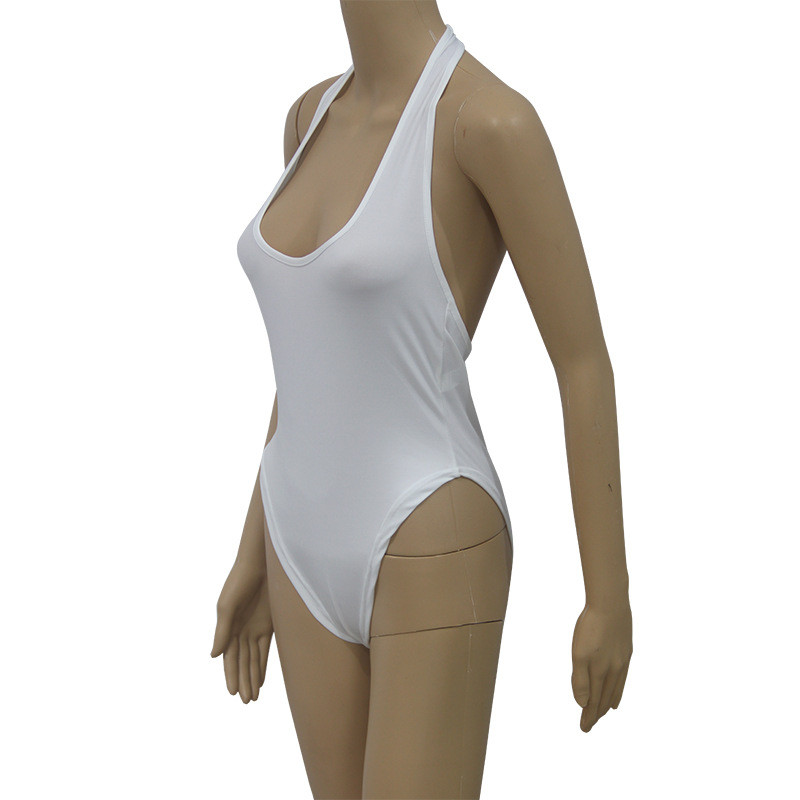 Pamučni bodi s V-izrezom i naramenicama Slova patchwork Bodycon Body 2019. Ženska moda Club Party Body