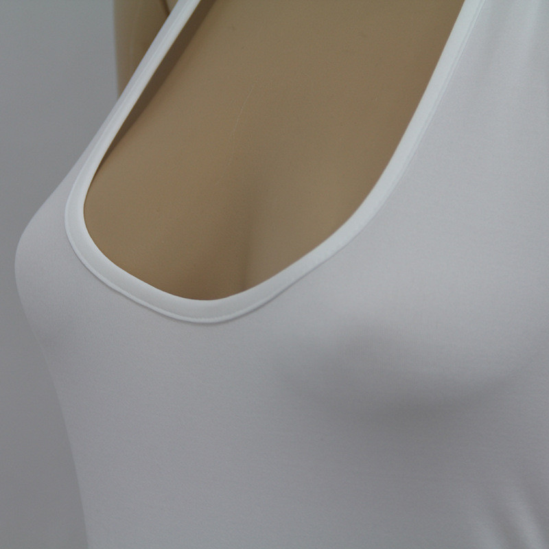 Pamučni bodi s V-izrezom i naramenicama Slova patchwork Bodycon Body 2019. Ženska moda Club Party Body