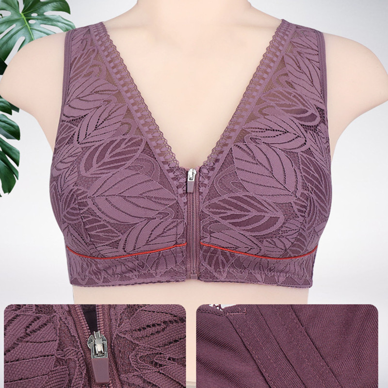 2022 Νέο σέξι σουτιέν δαντέλα Γυναικείο σουτιέν με κλείσιμο με σύρμα χωρίς εσώρουχα Άνετα κέντημα Floral Bralette Μεγάλο μπούστο 42/95 π.Χ.