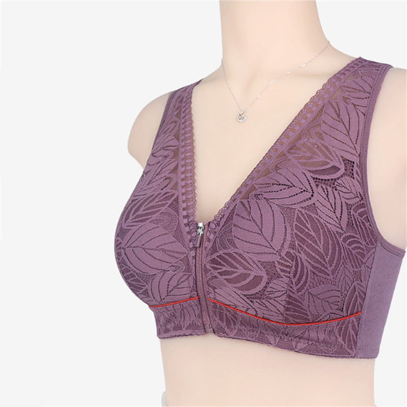 2022 Νέο σέξι σουτιέν δαντέλα Γυναικείο σουτιέν με κλείσιμο με σύρμα χωρίς εσώρουχα Άνετα κέντημα Floral Bralette Μεγάλο μπούστο 42/95 π.Χ.