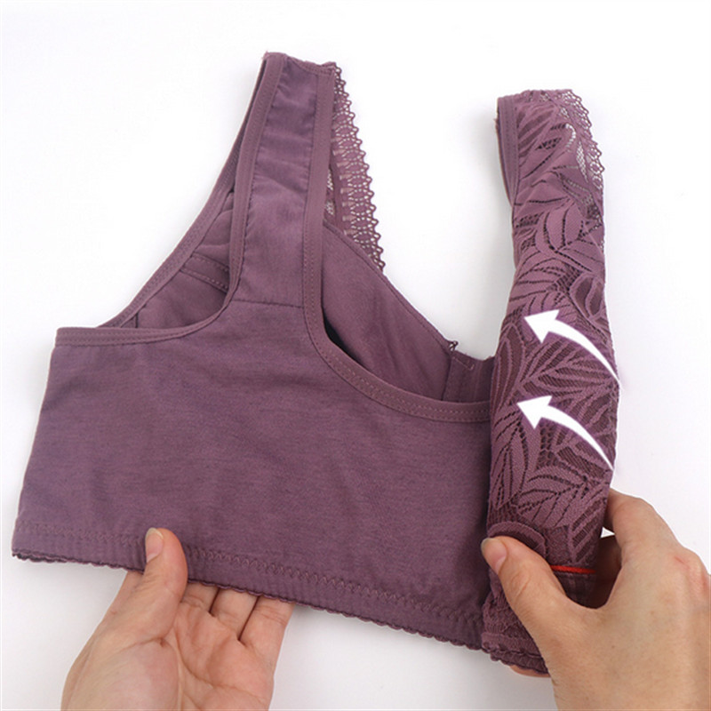2022 Νέο σέξι σουτιέν δαντέλα Γυναικείο σουτιέν με κλείσιμο με σύρμα χωρίς εσώρουχα Άνετα κέντημα Floral Bralette Μεγάλο μπούστο 42/95 π.Χ.