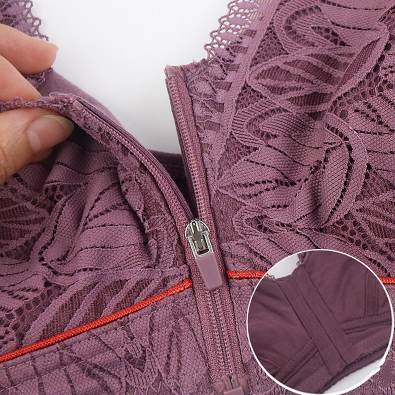 2022 Νέο σέξι σουτιέν δαντέλα Γυναικείο σουτιέν με κλείσιμο με σύρμα χωρίς εσώρουχα Άνετα κέντημα Floral Bralette Μεγάλο μπούστο 42/95 π.Χ.