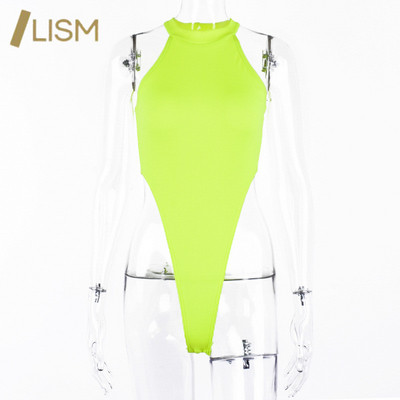 LISM Seksi jednobojni bodi za vježbanje visokog struka Ženski ljetni bodi bez rukava za fitness Modni ženski ulični kombinezon