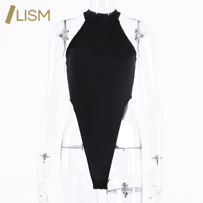 LISM Seksi jednobojni bodi za vježbanje visokog struka Ženski ljetni bodi bez rukava za fitness Modni ženski ulični kombinezon