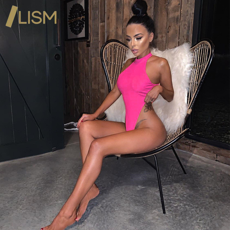 LISM Seksi jednobojni bodi za vježbanje visokog struka Ženski ljetni bodi bez rukava za fitness Modni ženski ulični kombinezon