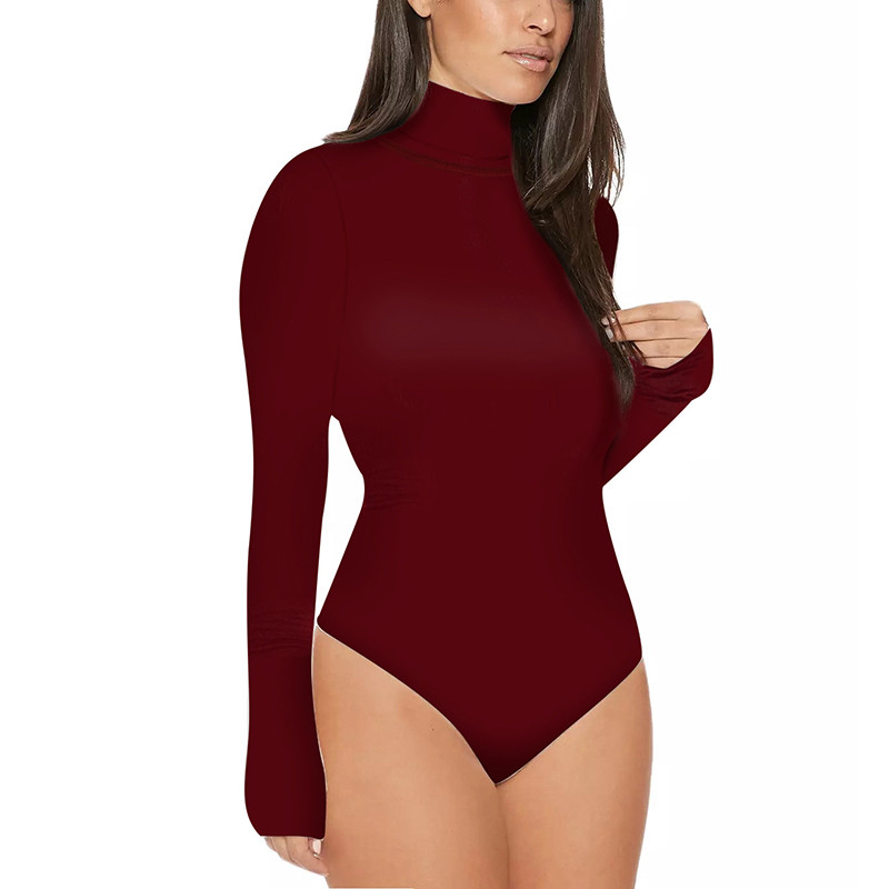 Skinny Sexy ολόσωμο φορμάκι μασίφ μακρυμάνικο μπλουζάκι με ζιβάγκο στη μέση, φθινοπωρινό casual φορμάκι για γυναίκες φθινοπωρινά ρούχα εργασίας 2020