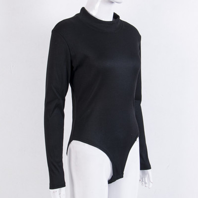 Jesen Zima Ženski bodi s dolčevitom Ležerni, jednobojni bodi s kratkim rukavima Klasični ženski gornji dijelovi dugih rukava Basic