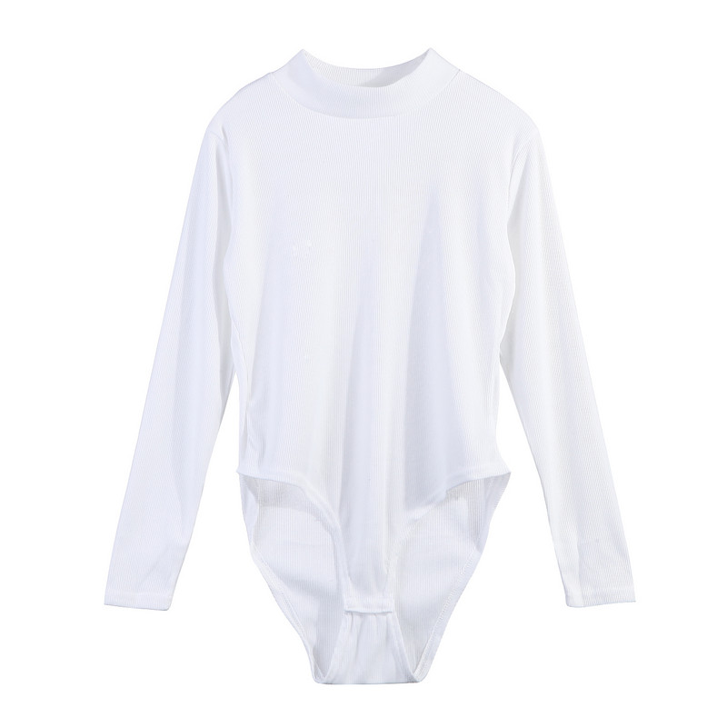 Jesen Zima Ženski bodi s dolčevitom Ležerni, jednobojni bodi s kratkim rukavima Klasični ženski gornji dijelovi dugih rukava Basic