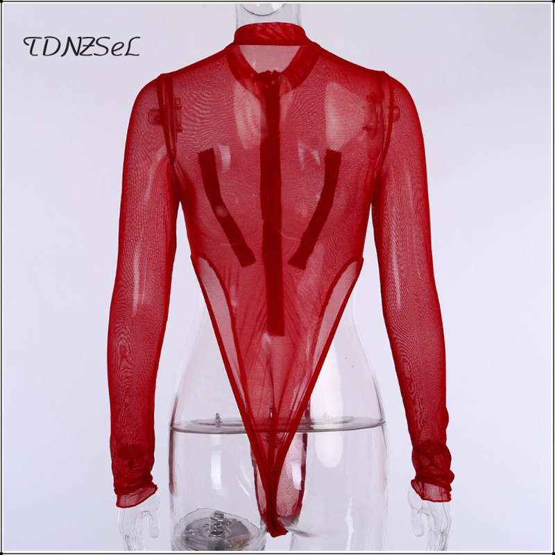 Naiste pikkade varrukatega läbipaistev võrkkostüüm Seksikas tänavarõivas, läbipaistev Playsuit Club Romper 2020 eksootilised peokostüümid