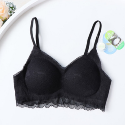 Latex Fashion Sexy Dantela Spate No Trace Pro Skin Sling Lenjerie de corp pentru femei însărcinate Sutien subțire pentru femei fără oțel