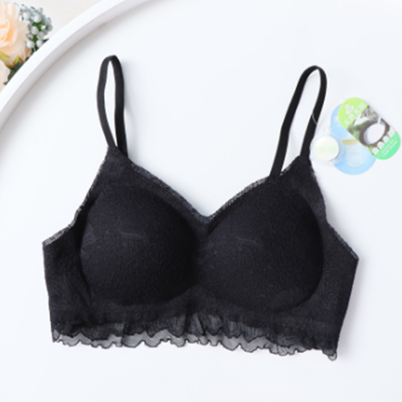 Latex Fashion Sexy Dantela Spate No Trace Pro Skin Sling Lenjerie de corp pentru femei însărcinate Sutien subțire pentru femei fără oțel