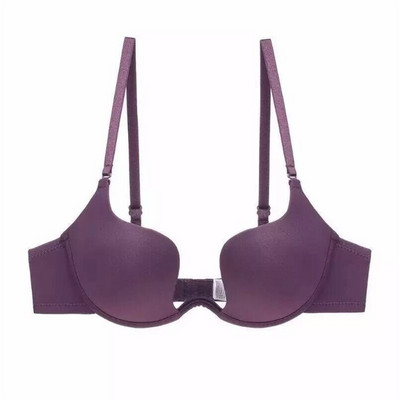 1PC Sutiene sexy fără spate pentru femei Deep U Low Cut Lenjerie Multi Wear Lenjerie de corp Push Up fără sudură Fără tampon Sutien de nuntă Bralette