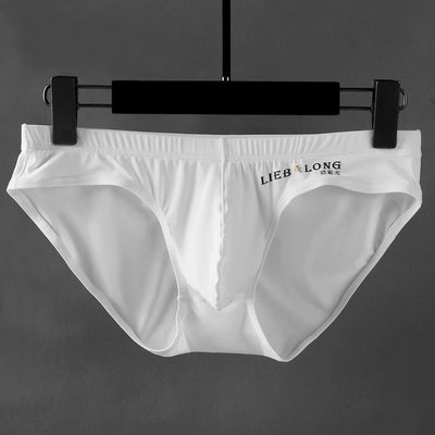 Donje rublje Briefs Bulge Big Penis Pouch sexi za dječake Elephant Nose Sexy Seamless Ice Silk muške muške gaćice niskog struka