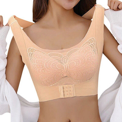 Sutien pentru femei corector de postură fără sudură Push Up rezistent la șocuri Suport sportiv Vestă de fitness Ajustare lenjerie Sutien spate Nou