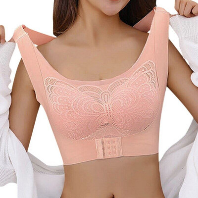 Sutien pentru femei corector de postură fără sudură Push Up rezistent la șocuri Suport sportiv Vestă de fitness Ajustare lenjerie Sutien spate Nou