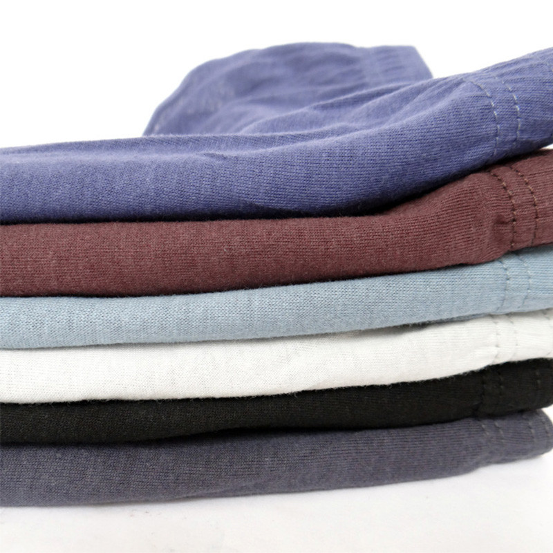 Luckymily Lenjerie de corp pentru bărbați din bumbac, confortabilă, de vârstă mijlocie, slip pentru bărbați, de culoare uni, pantaloni grăsimi cu talie medie, lenjerie pentru bărbați