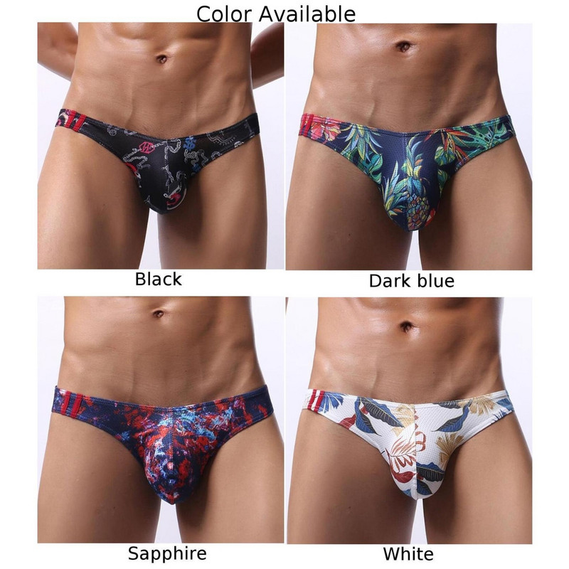 U-izliekts maisiņš Apakšveļa Vīriešu siksnas un G-Strings Tangas Hombre Ropa Interjers Vīriešu apdruka, izliekts maisiņš Biksītes Sexy Biksītes A30
