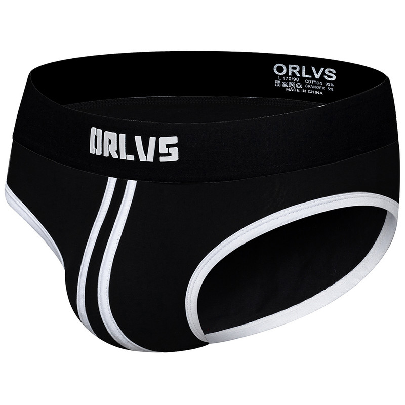 ORLVS Ανδρικά σλιπ Εσώρουχα Ανδρικά Σέξι Jockstrap πουγκί Cuecas Ανδρικό βαμβακερό εσώρουχο Στινγκ από διχτυωτό σώβρακο Slip Homme Srting