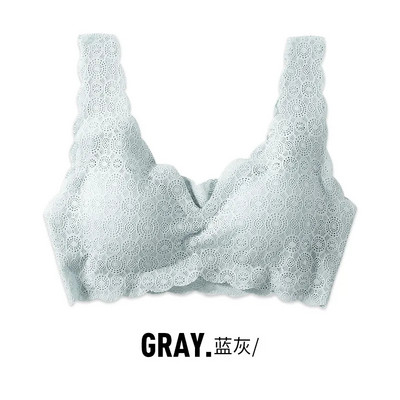 [Purtăbil în patru sezoane] lenjerie de corp din dantelă fără sudură pentru femei se adună femei sexy fără inel de oțel sutien de somn frumos rezistent la șocuri