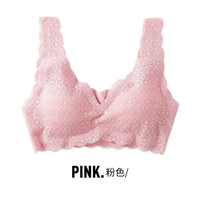 [Purtăbil în patru sezoane] lenjerie de corp din dantelă fără sudură pentru femei se adună femei sexy fără inel de oțel sutien de somn frumos rezistent la șocuri