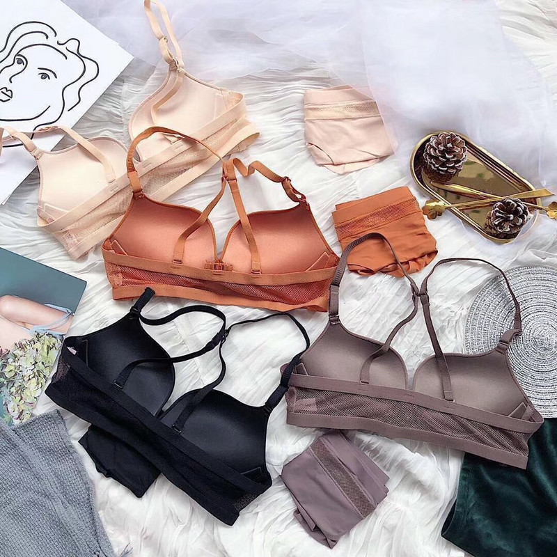 Francuski grudnjaci s prednjim zatvaranjem bez tragova Seksi ženski grudnjak s izdubljenim leđima, mekani bez žica Žensko donje rublje Modni grudnjak za djevojke