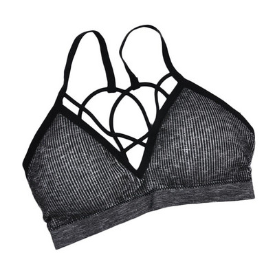 Sanderala Sutien pentru femei pentru yoga, fitness, cămașă căptușită