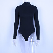 2019 Turtleneck Body sexy salopete cu mânecă lungă pentru femei body body solid bodycon toamna iarnă