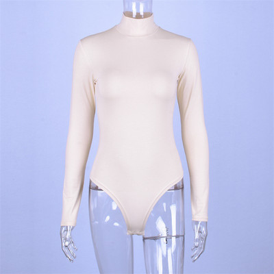 2019 Turtleneck Body sexy salopete cu mânecă lungă pentru femei body body solid bodycon toamna iarnă