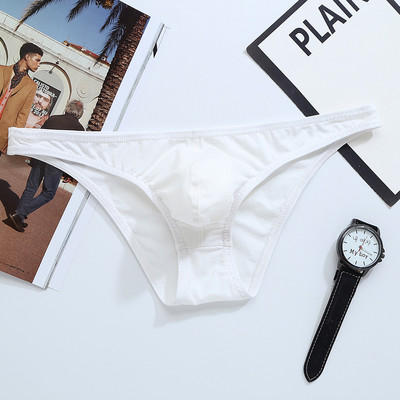 Pamučne gaćice Muške udobne gaćice Muško donje rublje Bikini Drop shipping Muške prozračne gaćice niskog struka Jednobojne 1811