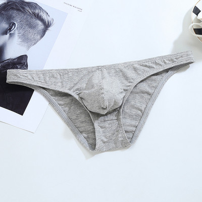 Pamučne gaćice Muške udobne gaćice Muško donje rublje Bikini Drop shipping Muške prozračne gaćice niskog struka Jednobojne 1811